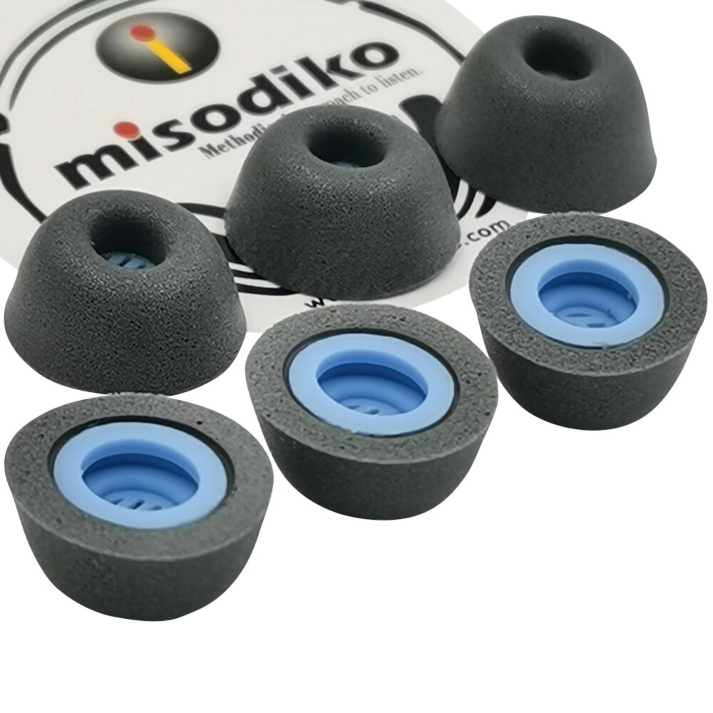 Misodiko-auriculares de espuma viscoelástica mejorados, compatibles con HUAWEI FreeBuds Pro, Jabra Elite 85t, cancelación activa del ruido: Size-Large