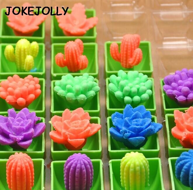 2 pcs In Water Groeiende Bloem Cactuse Bonsai Uitbreiding Plant Speelgoed Magic Speelgoed voor Kinderen De Cactus Kan Groeien Speelgoed GYH