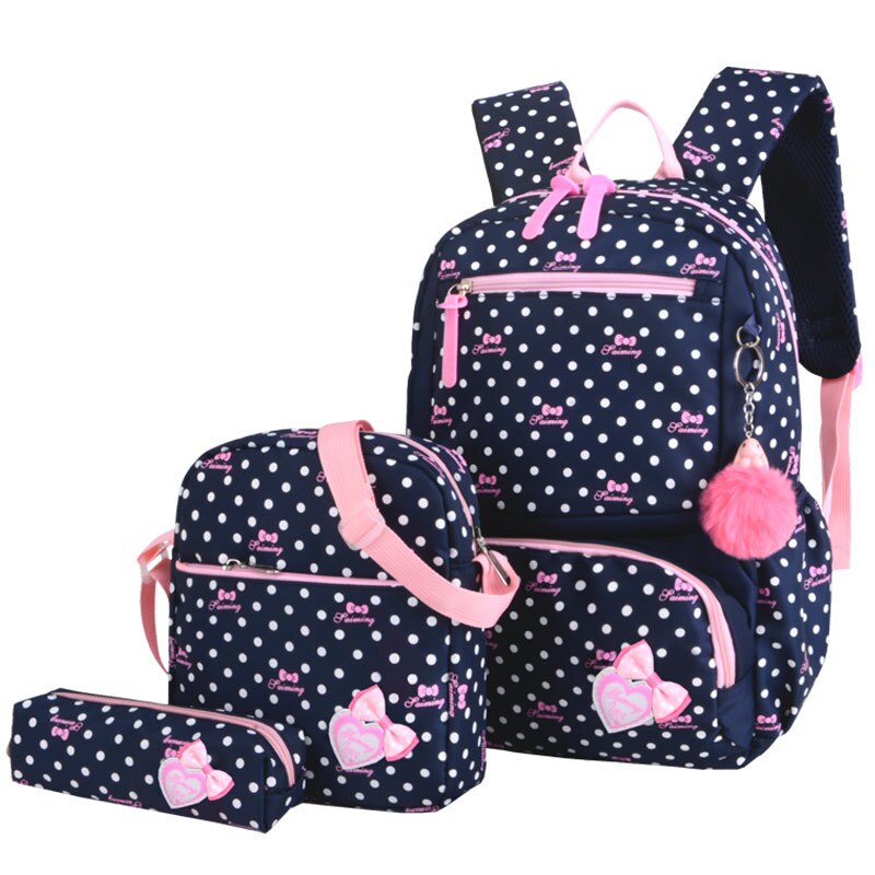 Children printing backpack School backpacks set Girls School Bags Waterproof Backpacks Kids Satchel Schoolbags mochila escolar: 15