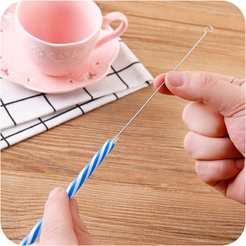 Bere Paglia Spazzola di Pulizia kit - 2 pz di Piccole Dimensioni con 2 pz di Grandi Dimensioni-nylon E Acciaio Inox (2 ottavino + 2 di Grandi Dimensioni)