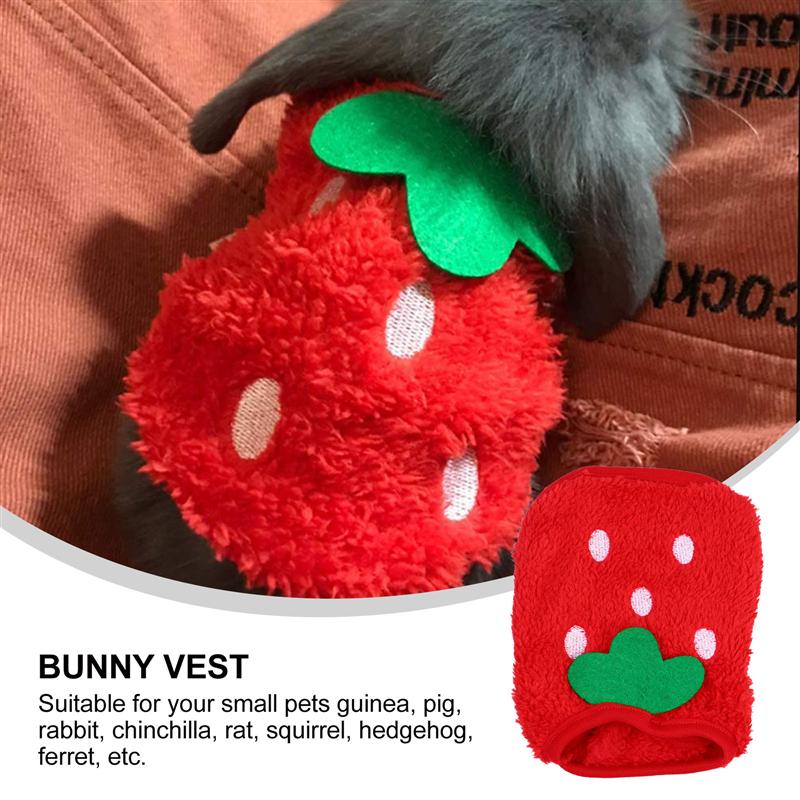 Hiver polaire lapin cochon d'inde vêtements petit vêtement pour animaux de compagnie Costume gilet pour animaux de compagnie à capuche