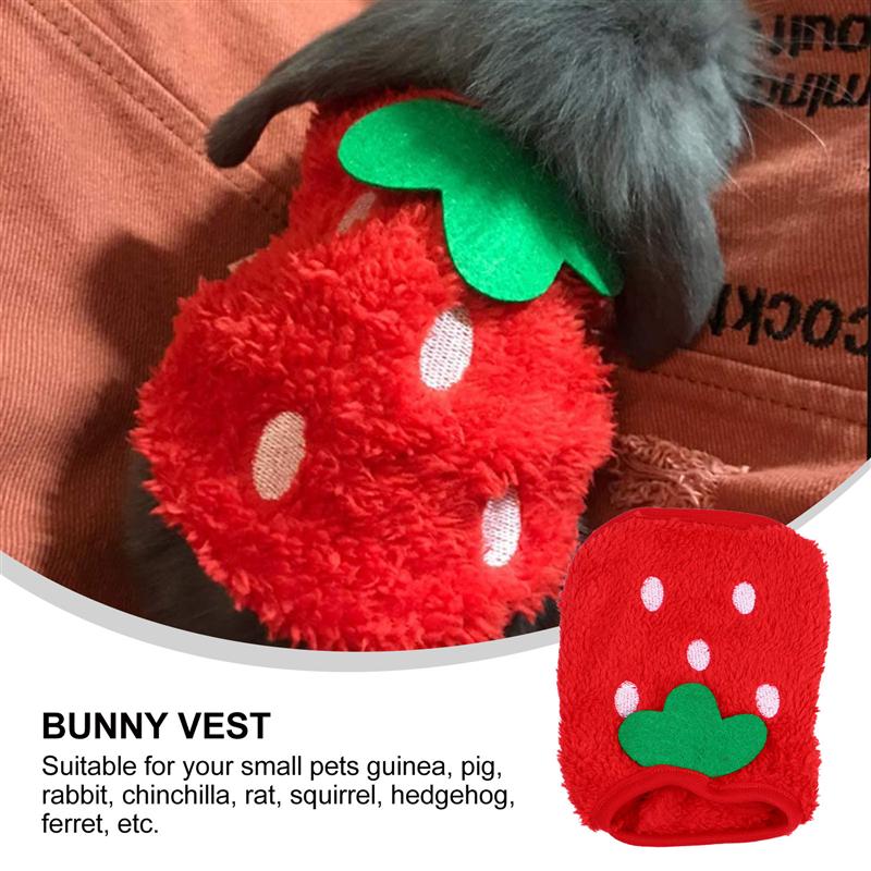 Winter Fleece Bunny Cavia Kleding Kleine Pet Apparel Kostuum Pet Vest Hoodie