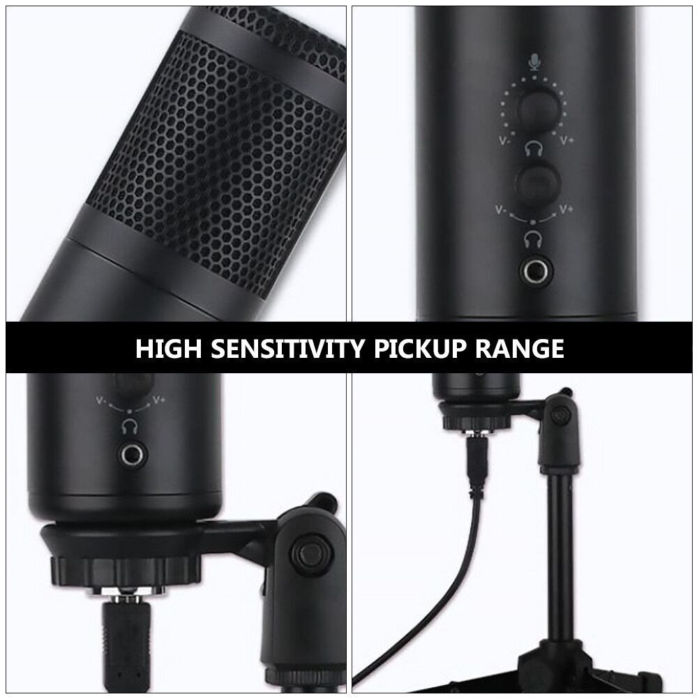 1PC Cardioid Microphone USB Gaming Computer Microphone Computer Microphone For Chat Video