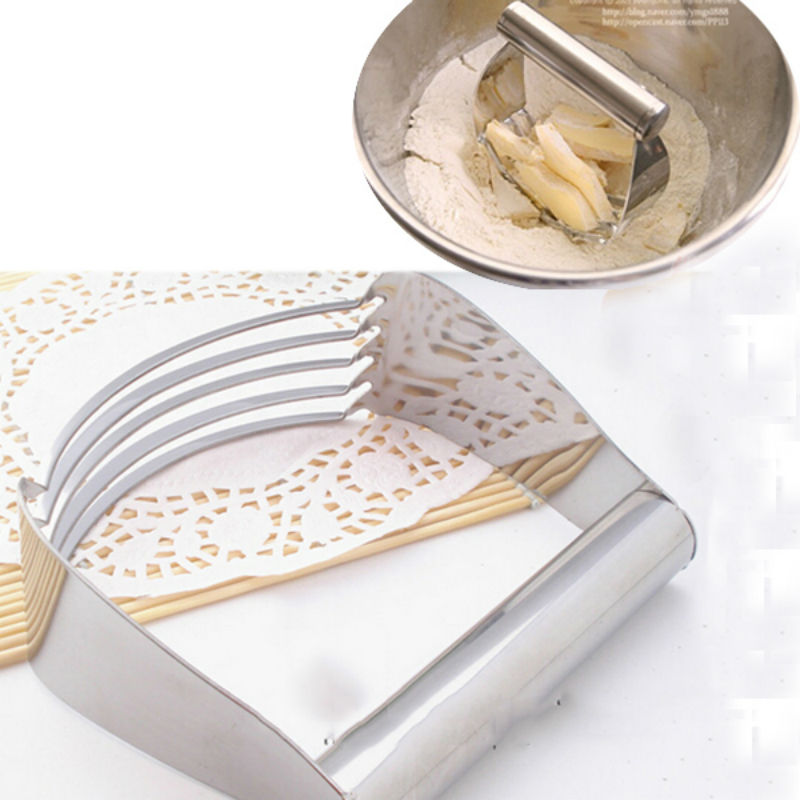Stainless Steel Pastry Dough Cutter Blender Mixer Whisk Baking Kitchen Tool