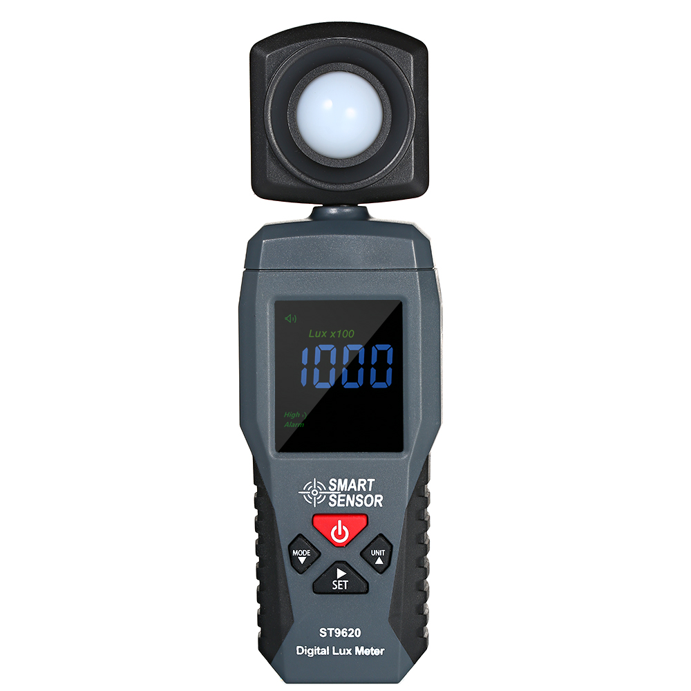 Luxmètre numérique à écran LCD, illuminomètre portable, luminomètre, photomètre, luxmètre, 1-200000 Lux ST9620, capteur intelligent