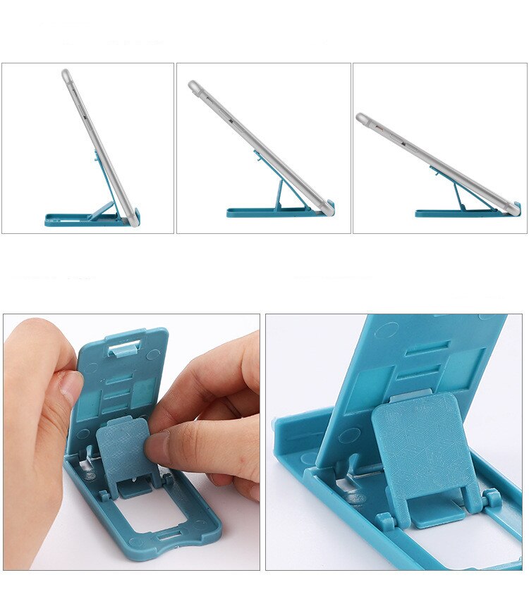 1 Ps Mini Universele Stand Mount Telefoon Houder Voor Smartphone Gevouwen Holder Verstelbare Ondersteuning Mobiele Mobiele Telefoon Holde