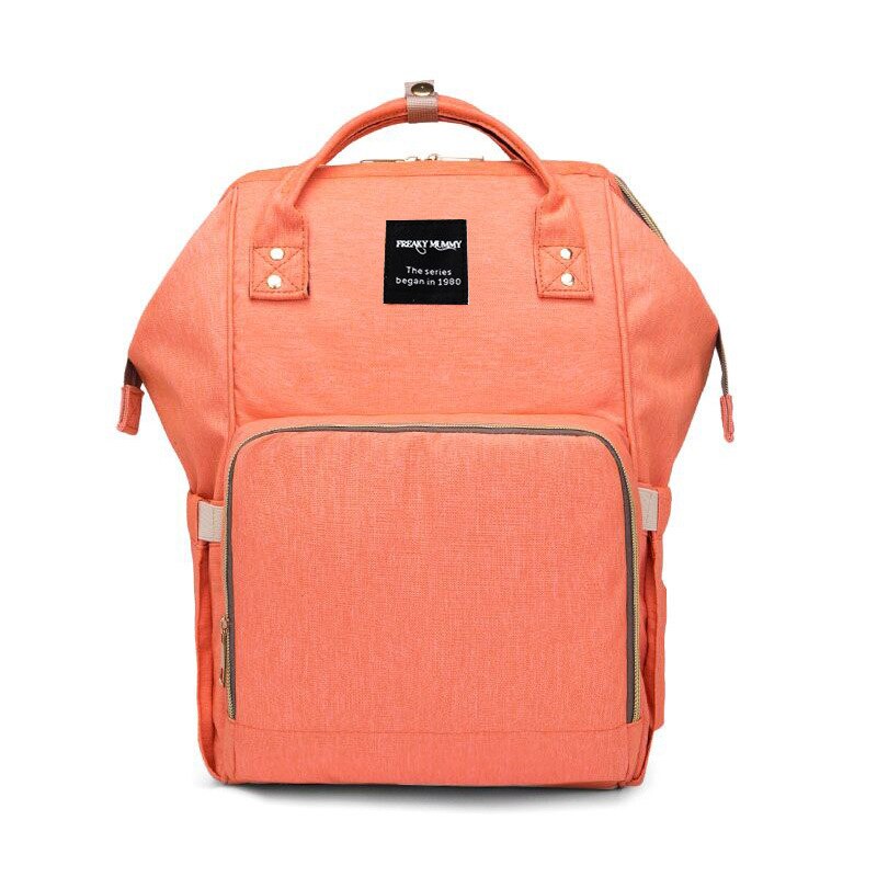 Usb Luiertassen Rugzak Opvouwbare Zonnebrandcrème Baby Bed Wieg Tas Grote Capaciteit Isolatie Verpleging Wandelwagen Zak Met Aankleedkussen: Coral