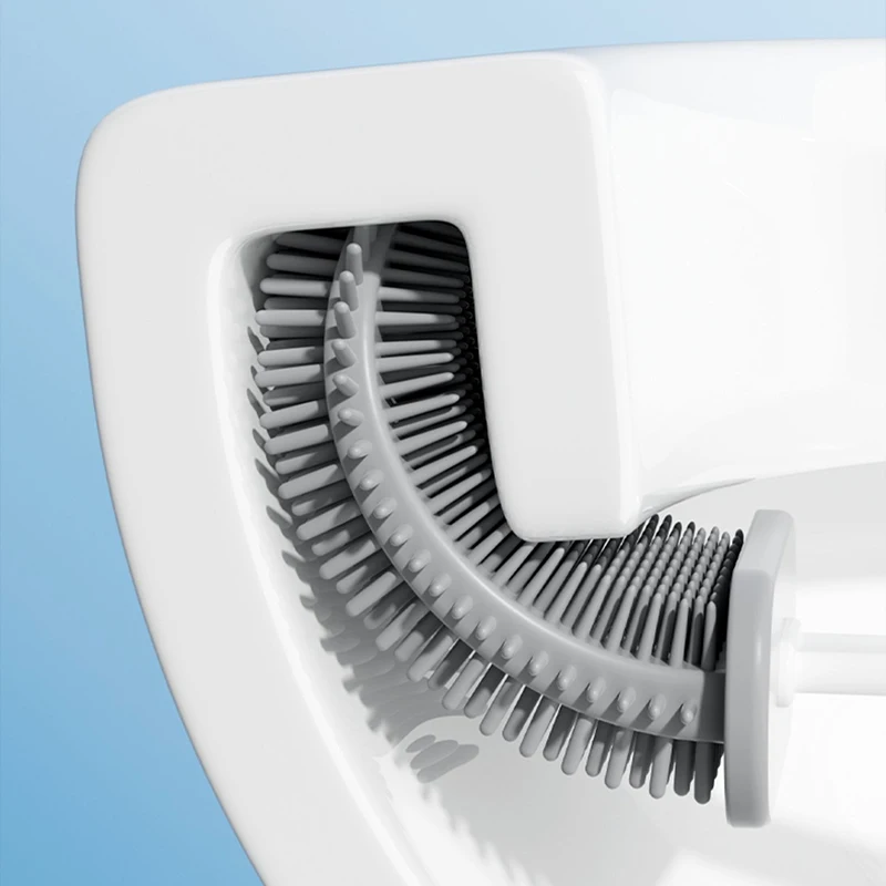 Wc Pinsel Silikon Wc Reinigung Pinsel Wand Montiert Wc Reiniger Besen Set Moderne WC Kit Schönheit Bad Zubehör