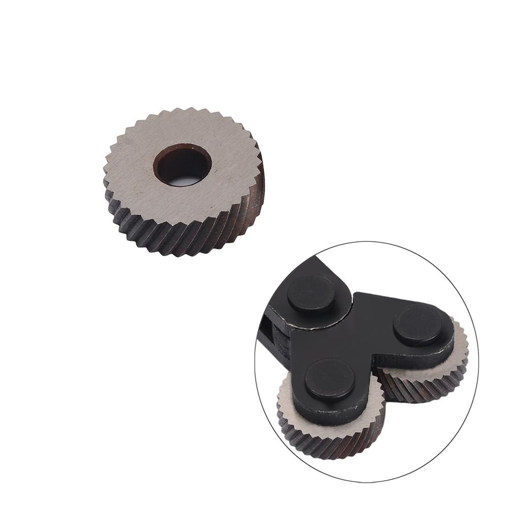 7PCS Linear Knurl Dual Wheel Knurling Set HSS Adjustable Holder Hob Reticulated Inner Hole Embossing Diagonal Wheel Knurling