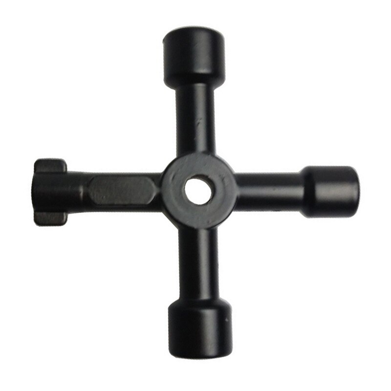 Wielofunkcyjny 4 sposoby uniwersalny klucz trójkątny klucze hydrauliczne trójkąt robić szafek elektryczny gazomierz grzejniki spadowe: czarny D