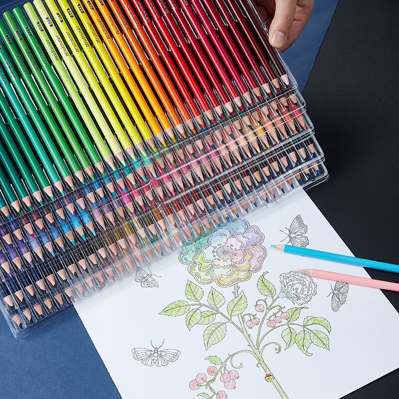 Brutfuner 12/48/72/120/160/180/260 Colors Oil Colored Pencils Set Drawing Sketch Colour Pencil For School Student Art Supplies
