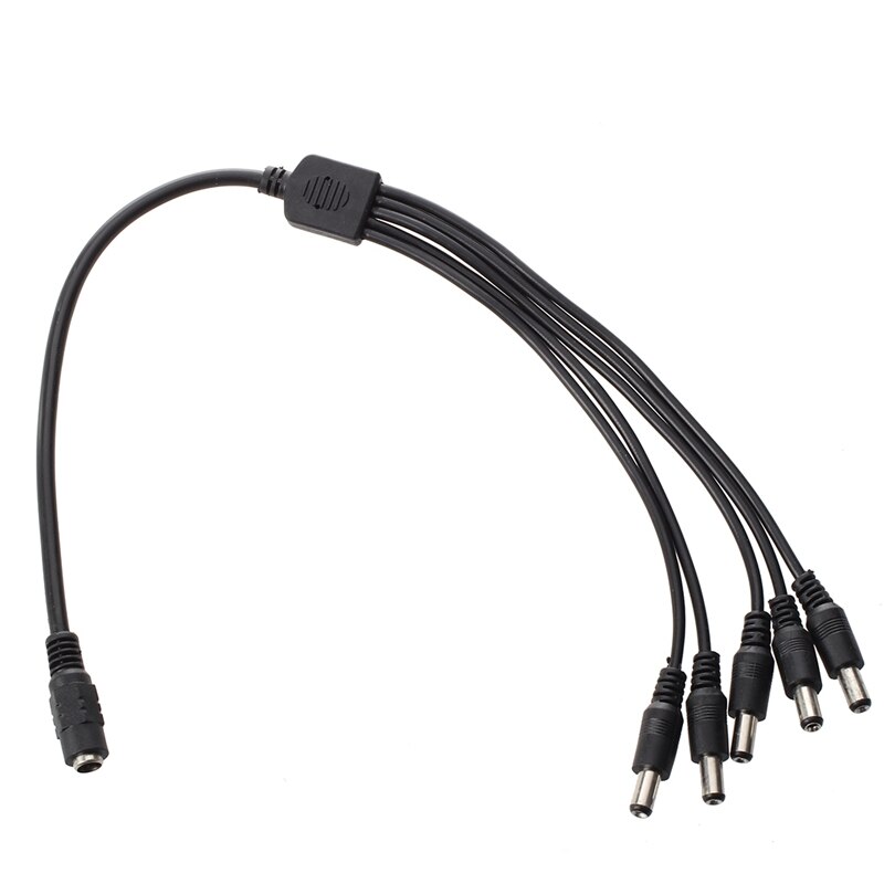 Power Cable Splitter Cable Adapter Female / Male for DC12V CCTV DVR and of good 1 to 5 the Y-cable for DC power: Default Title