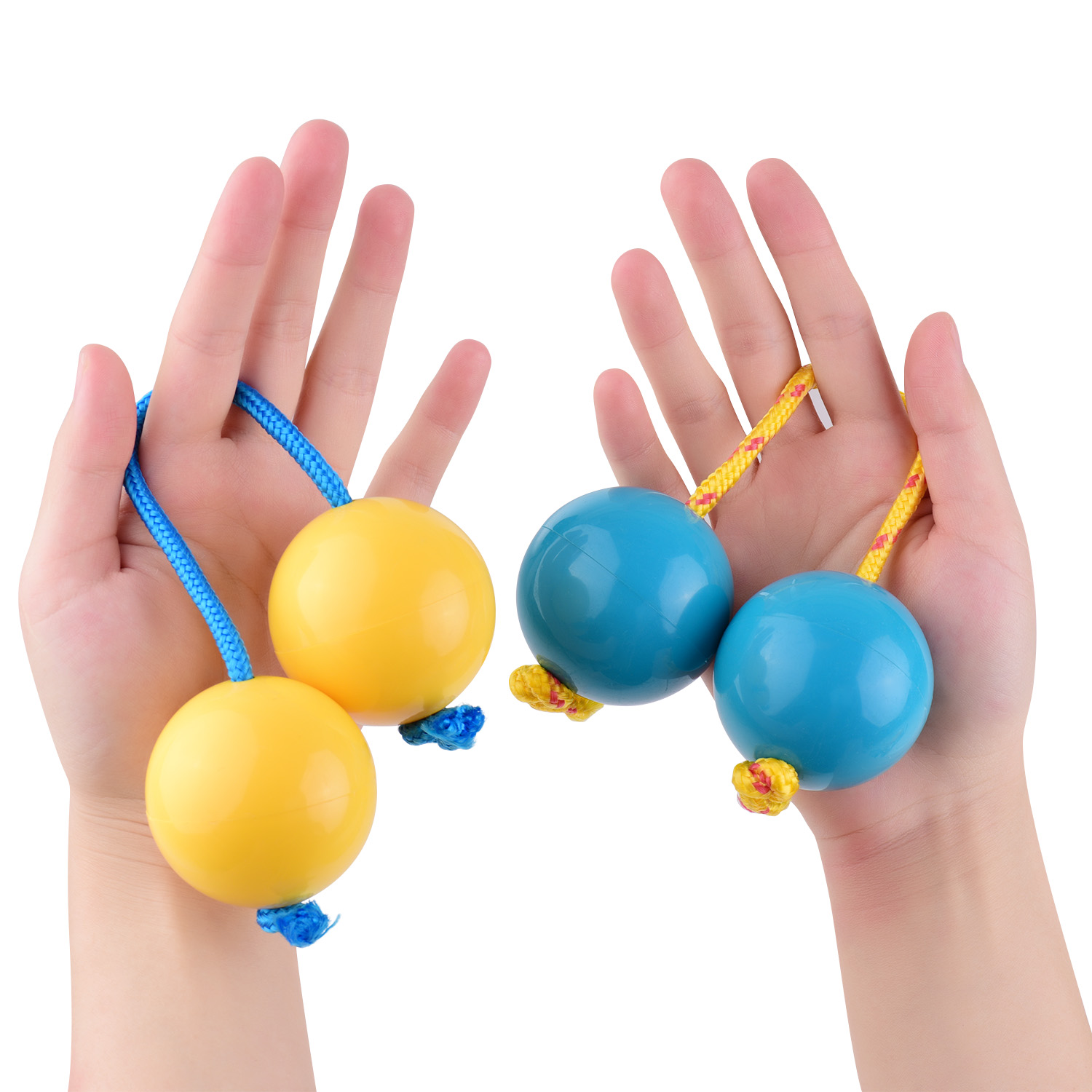2 paar Sand Eier Hand Handgelenk Rhythmus Shaker Schlagzeug Instrument ABS Hülse