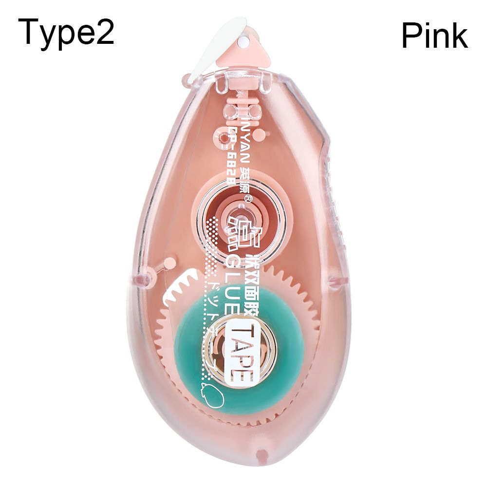 8mmx 6m Double Sided Adhesive Paper Tape Dot Liner Tape Glue Scrapbooking Crafts Adhesive Office School Supplies Stationery: pink-Type2