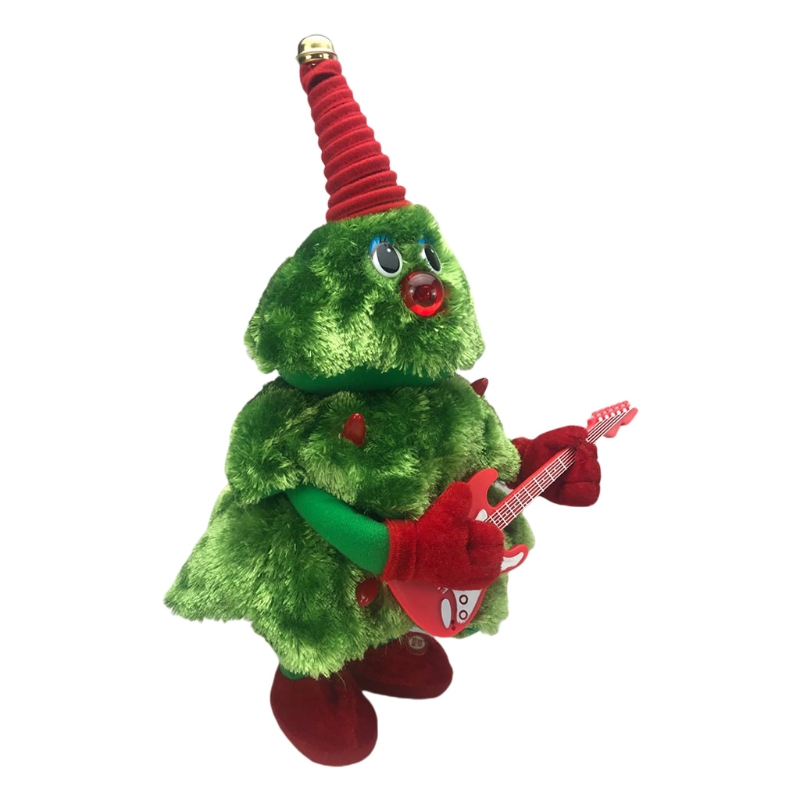 Weihnachten Baum Elektrische Spielzeug Lustige Elektrische Plüsch Spielzeug Nette GrüNe Elektronische Weihnachten Baum Musical Puppe Weihnachten Dekoration