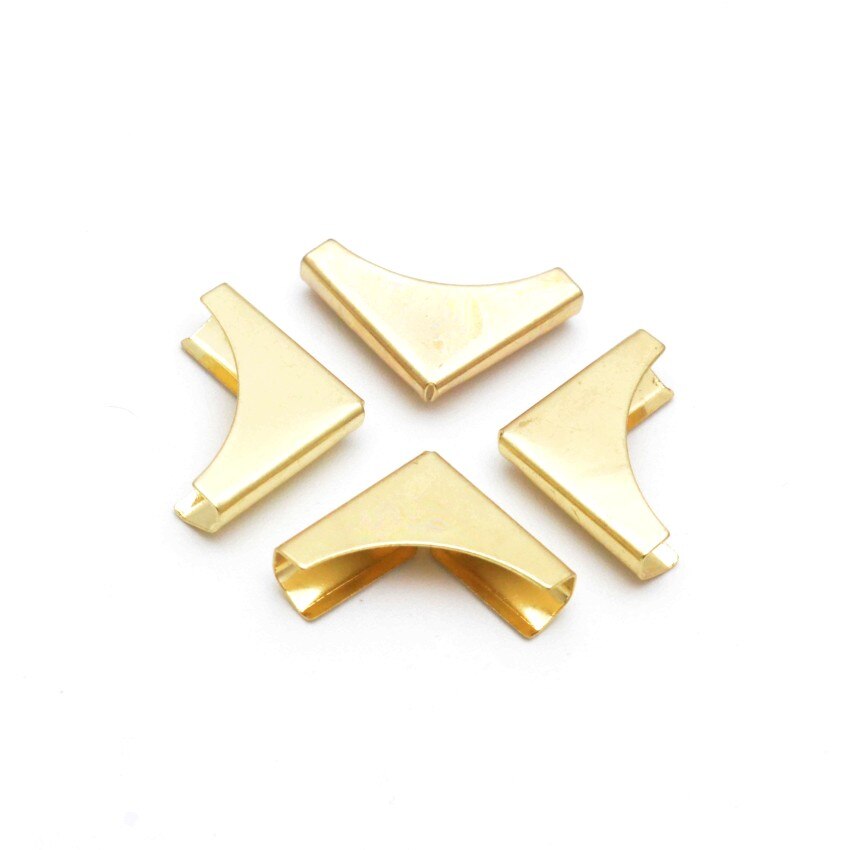 50 Book Scrapbooking Albums Menus Folders Corner Protectors 21x15mm F1024: Gold