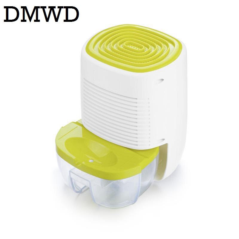 DMWD Mini Portable Semiconductor Dehumidifier Electric Air Dryer Cabinet Absorbing Machine Desiccant Moisture Absorber 800ML EU