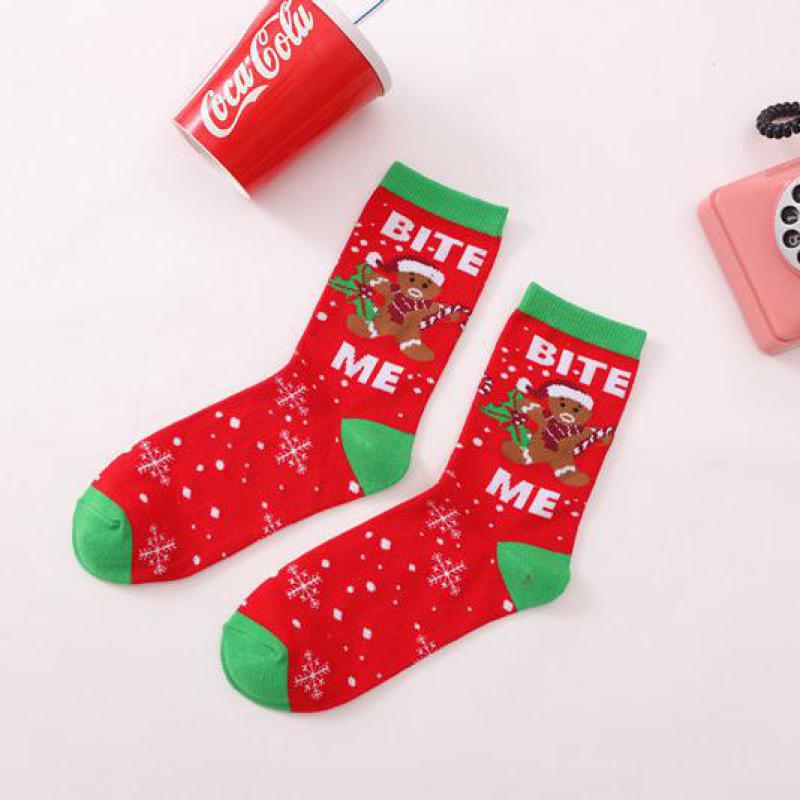 Christmas Socks For Children Elderly Elk Snowman Cotton Stocking Year Socks Christmas Decoration Boys Girls Christmas