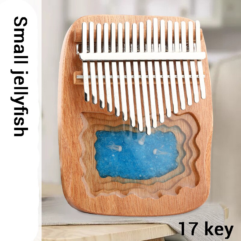 Kerstmis carlimba kalimba 17 toetsen kerstman duim piano muziekinstrument kerstman verjaardag: Kleine kwallen 17