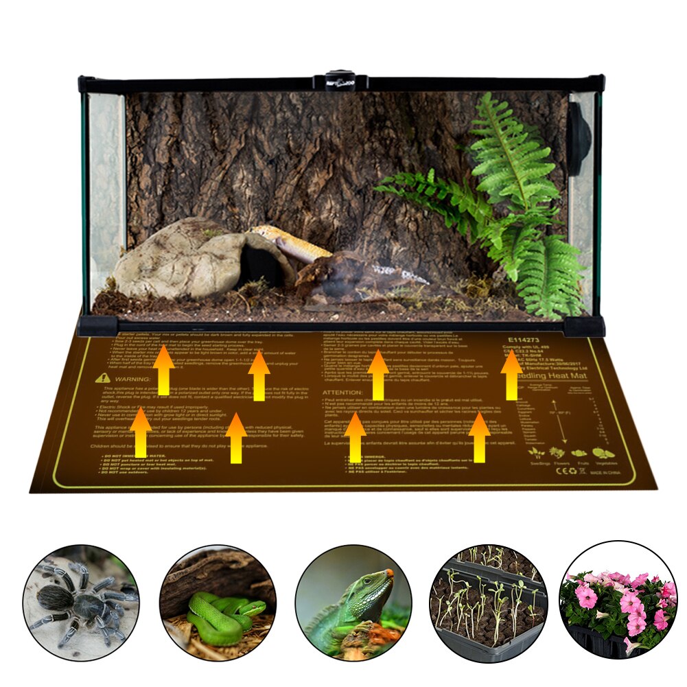 Waterproof Seedling Heat Mat Plant Seed Germination Propagation Clone Seed Starting Planter Warm Pad Heating Mat Pet Heating Pad