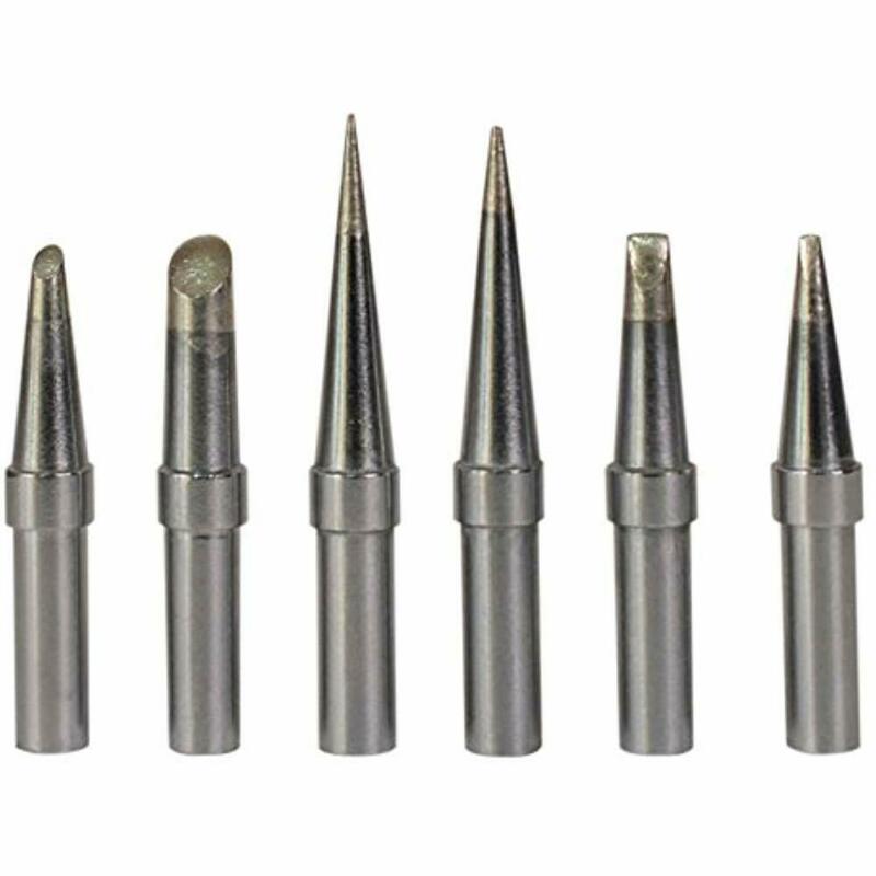 6Pcs ET Lead Free Soldering Iron Tips Replacement For Weller WE1010NA / WESD51/ WES50/51 Soldering Repair Station