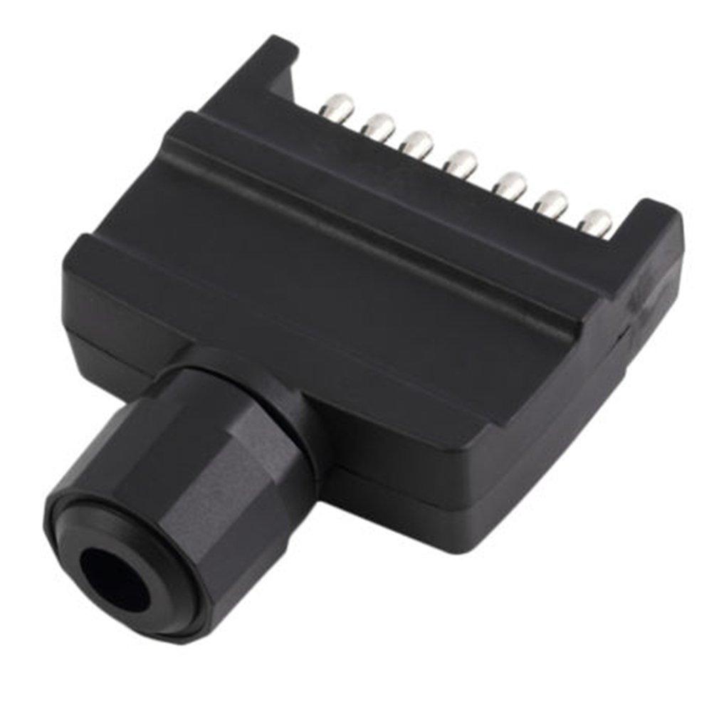7-Pin Replacement Trailer Truck Boat Car Socket Flat Connector Adapter LS