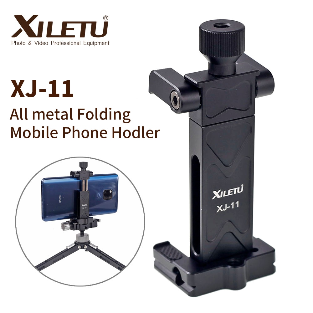 XILETU XJ-11High Bearing Desktop Bracket Mini Tabletop Tripod and Ball Head For DSLR Camera Mirrorless Camera Smartphone