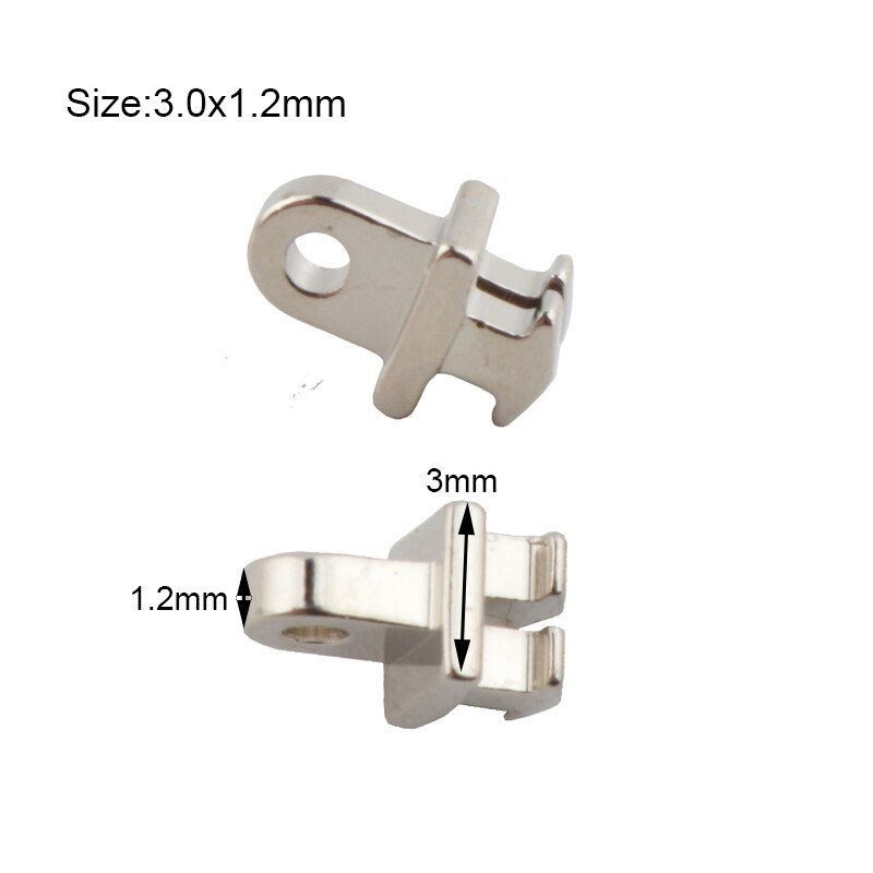 20 stücke (10pairs) Brillen Scharnier reparatur Ersatz Hohe Nickel Gläser Einzigen Doppel Zahn Scharnier Reparatur Zubehör: MOD.17