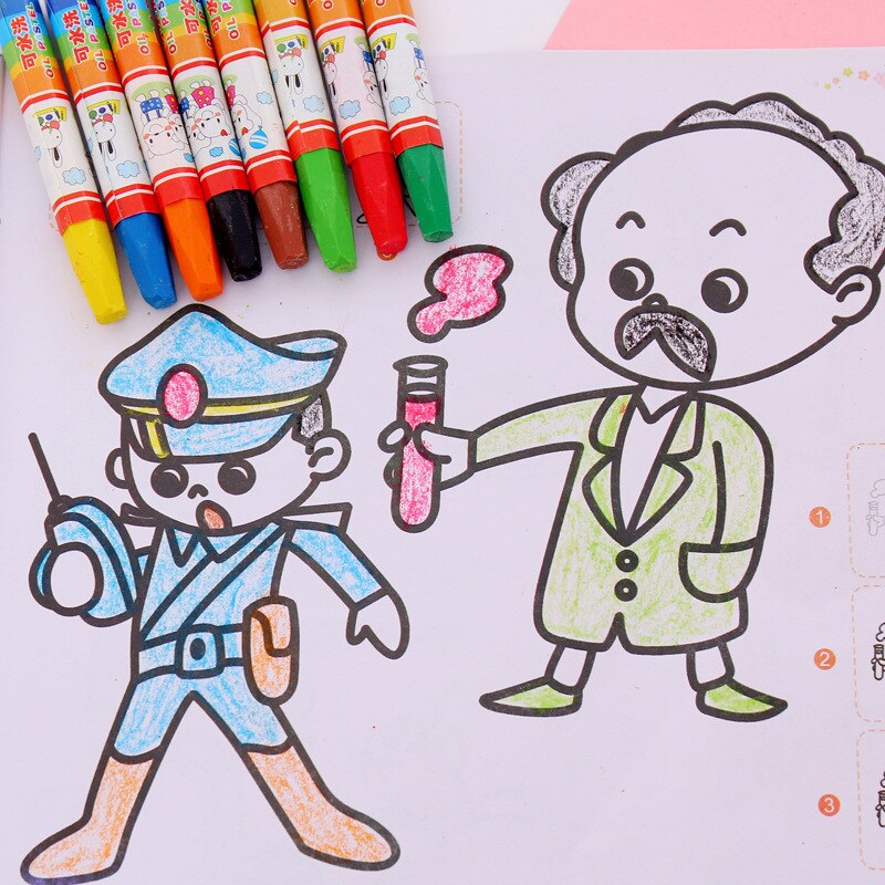 12/18/24 Color Oil Pastel Non-Toxic Wax Crayon Stick Angular Painting Drawing Pen for Student Graffiti Crayons Stationery