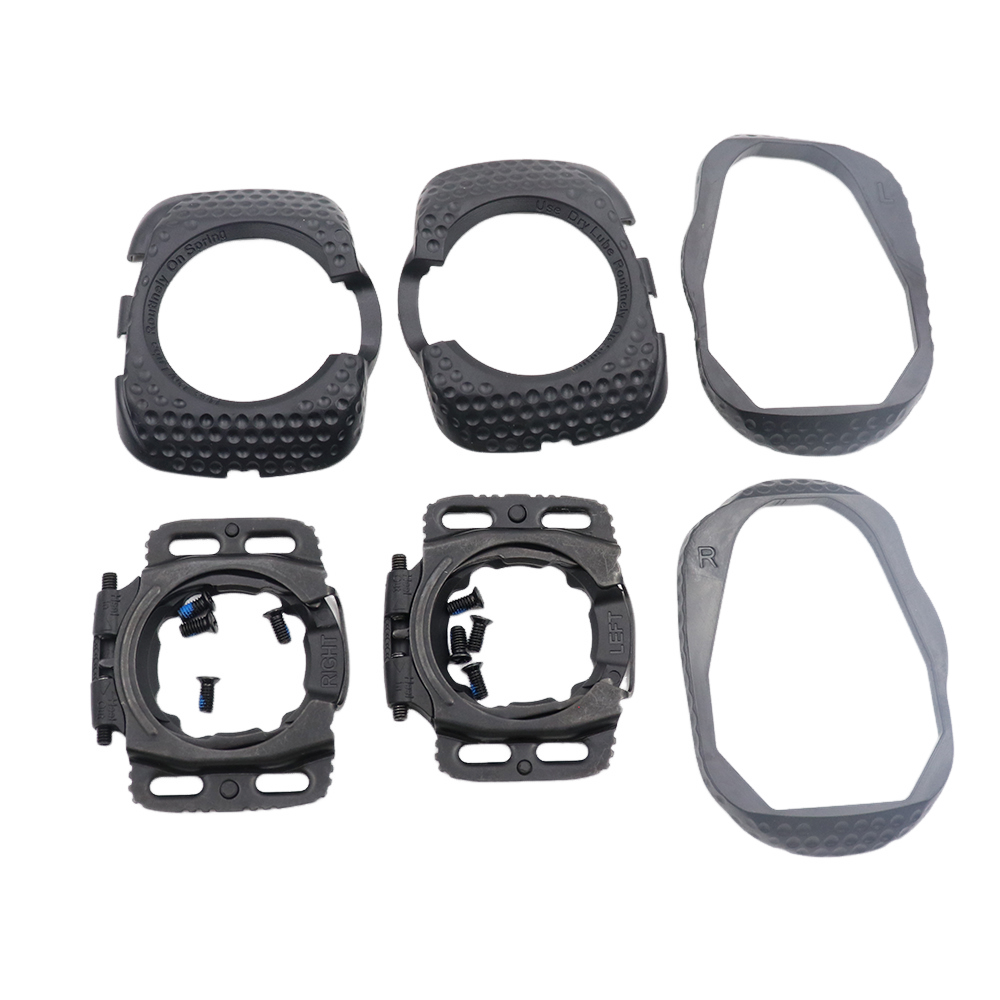 1 Pair Quick Release Cycling Shoes Case Cleats Self-locking Pedal protective cover Aerodynamic For WAHOO SpeedPlay Zero: black