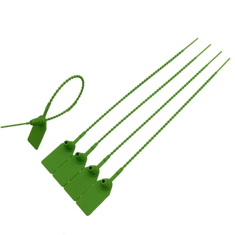 100Pcs Disposable Plastic Pull-Tite Security Seals Signage Numbered Self Locks