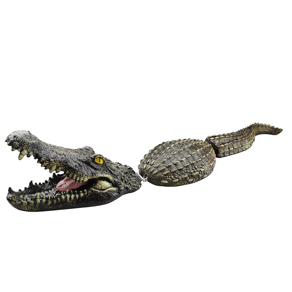 Drijvende Krokodil Water Decoy Vijver Tuin Decoratie Voor Tuin Controle Krokodil Hoofd Spoof Speelgoed Kinderen Volwassenen Jardin Garten: Default Title