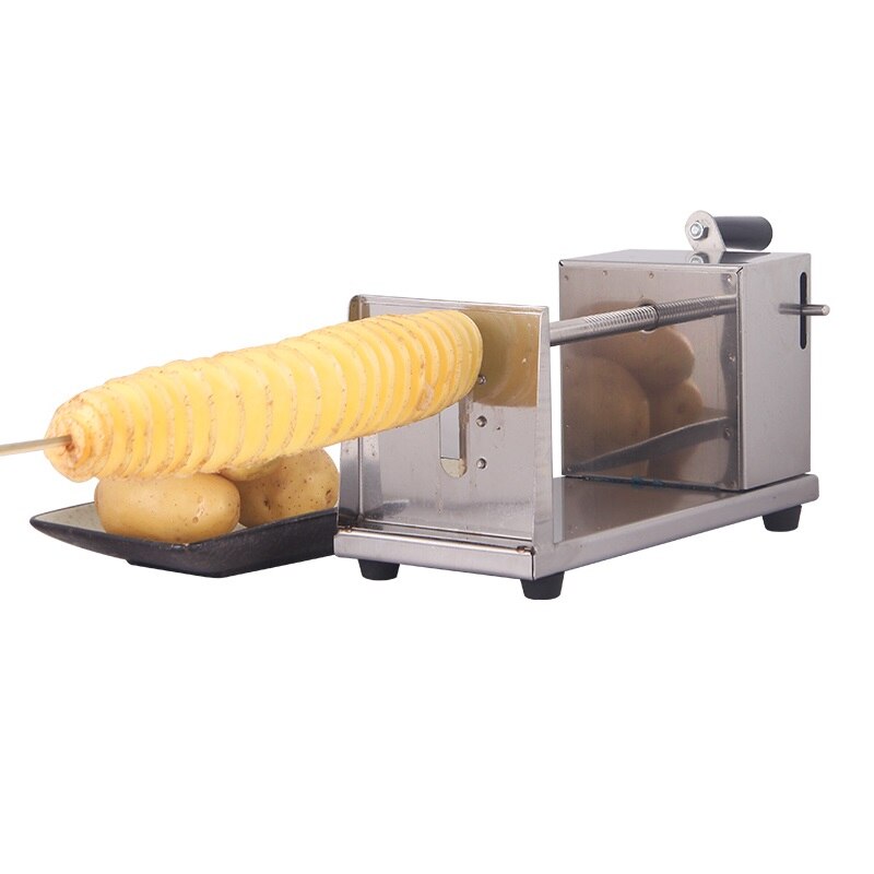 Stainless Manual Tornado Potato Machine Spiral Twisted Potato Slicer Chips Cutter
