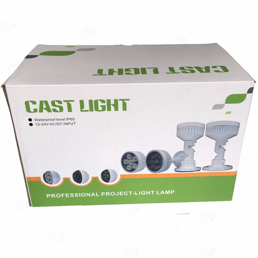 IR Illuminator 15-70meters 6pcs 42U Array IR LED Light angle 6~90degree optional Power AC DC12-24V for cctv Security camera