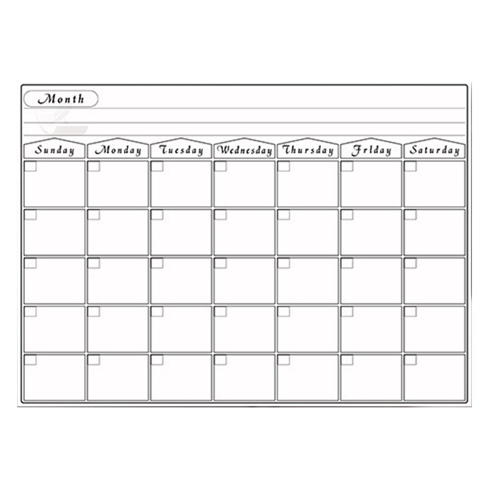 A3 Magnetische Wekelijkse & Maandelijkse Planner Whiteboard Magneet Flexibele Dagelijks Bericht Tekening Koelkast Bulletin White Board: 9