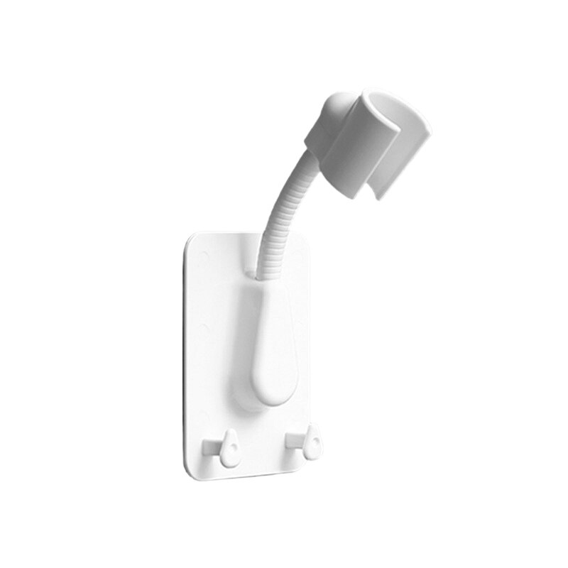 360° Bathroom Adjustable Shower Riser Rail Bracket Shower Head Holder Bar Kit Waterproof And Moisture-proof Shower Bracket: 02 White