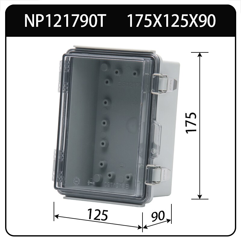 Products Flame Retardant Waterproof Junction Box,IP65 Waterproof Electrical Box,Transparent Waterproof Distribution Box: NP121790T