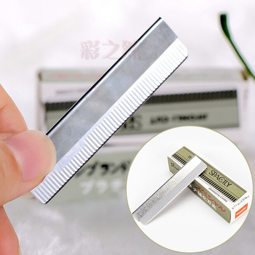 10 Pcs Professionale di Taglio Dei Capelli Rasoio del Sopracciglio Guarnizioni Coltello In Acciaio Inox Multi-funzione Sharp Brow Coltello