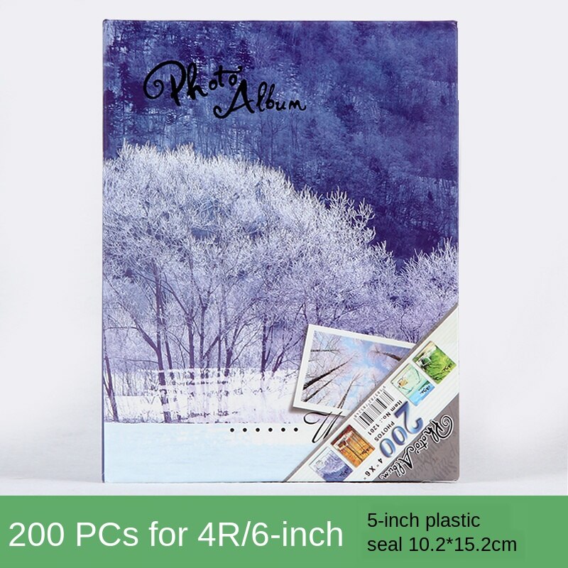 200 Sheets Season Photo Album Scrapbook Interleaf Type Classical 6 Inch Sping Paper Photo Album WY80506: A