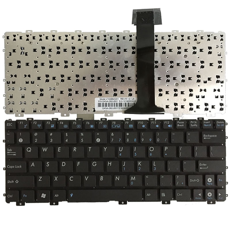 Teclado de ordenador portátil de EE. UU. Para Asus Eee PC EPC 1015, 1015B, 1015PN, 1015PW, 1015T, 1011px, 1015BX, 1015CX, 1015PX, 1025, 1025C, TF101, 1025CE,