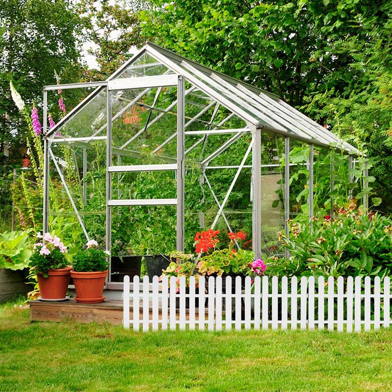 10Pcs Decorative Plastic Picket Fence Display Fence Garden Fence Path Fence