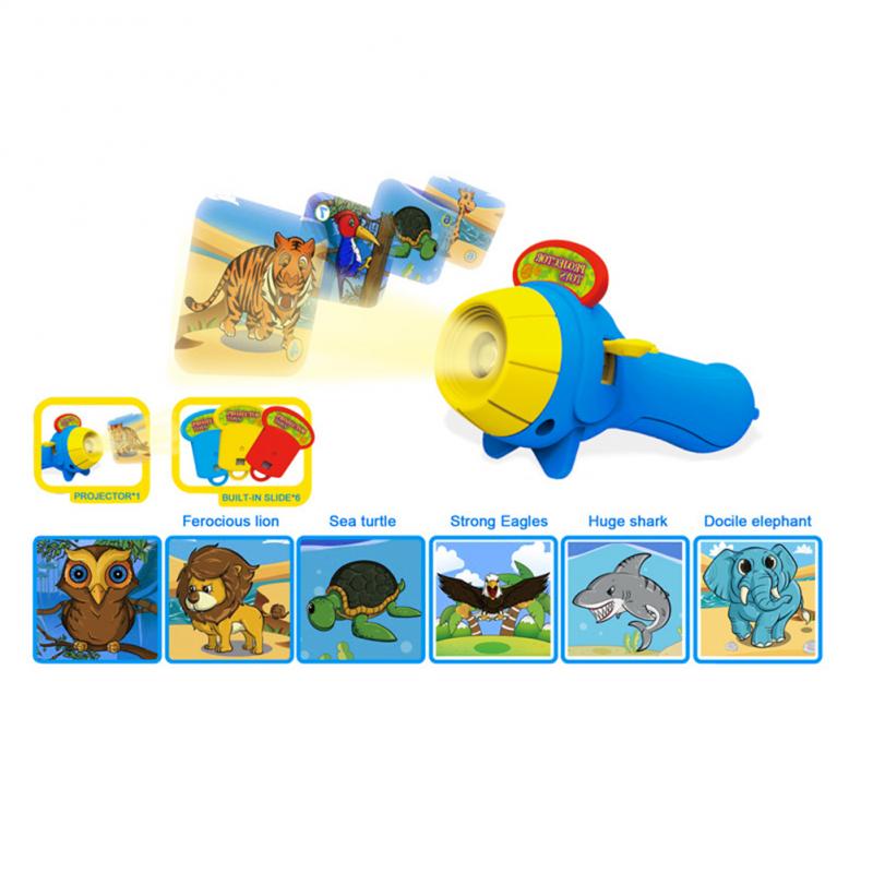 Projectie Zaklamp Kinderen Projector Licht Leuke Cartoon Speelgoed Night Foto Licht Bedtime Leren Leuk Speelgoed