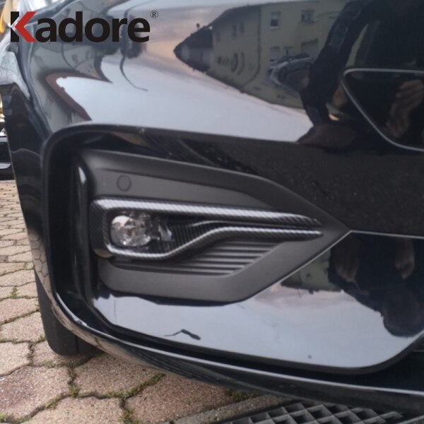 Cubierta de luz antiniebla delantera cromada para Ford Focus st-line , pegatina decorativa para coche, accesorios de protección Exterior con estilo