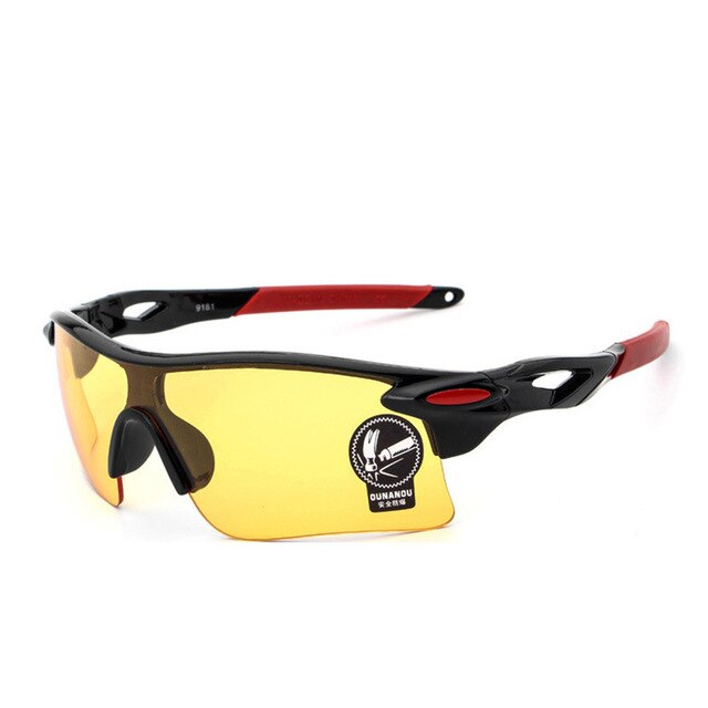 Sports de plein air cyclisme lunettes VTT cyclisme lunettes UV400 photochromique cyclisme lunettes de soleil lunettes unisexes: Jaune clair