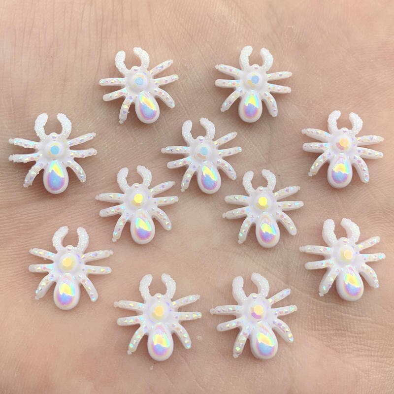 60Pcs Animal Art Designs Spider Sieraden Charmes Diy Halloween Decoraties Accessoires 13mm-B58: B580