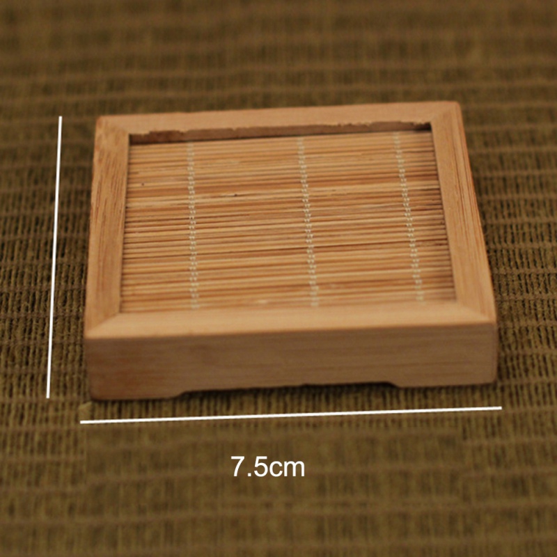 Japanischen stil Hand Quadrat Tee Pad Teekanne Bahn Tisch Isolierung dauerhaft Pad Halfter Tee Tasse Pad Tischsets Dekor