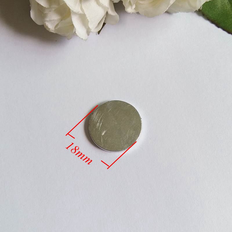 10pcs 10/12/15/18/20mm Invisible Hidden Buttons Sew in Magnetic Snaps Closure Bags Clothes Magnet Buttons Accessories: 18mm