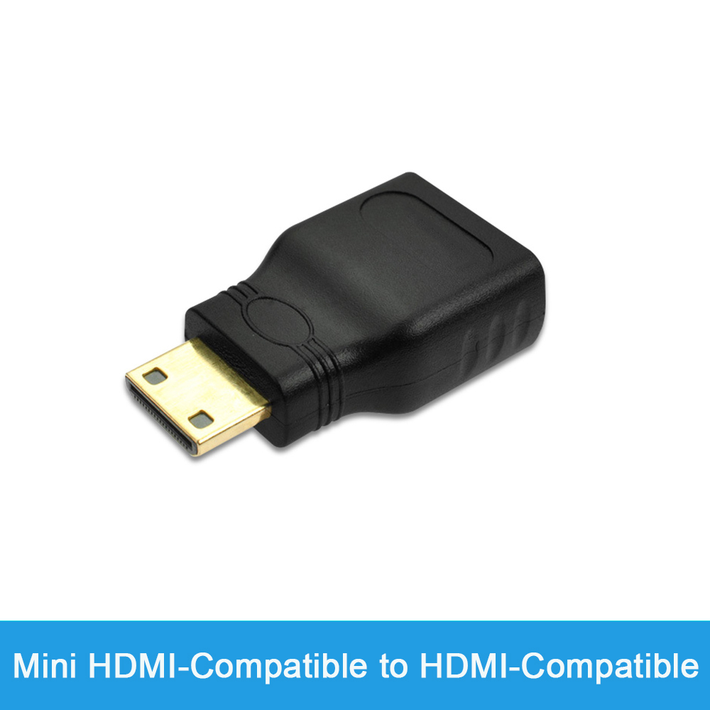 4K HD-connector Mini / Micro HDMI-compatibele extender HDMI-compatibele adapter 90 270 graden haakse man-vrouw converter: Sky Blue