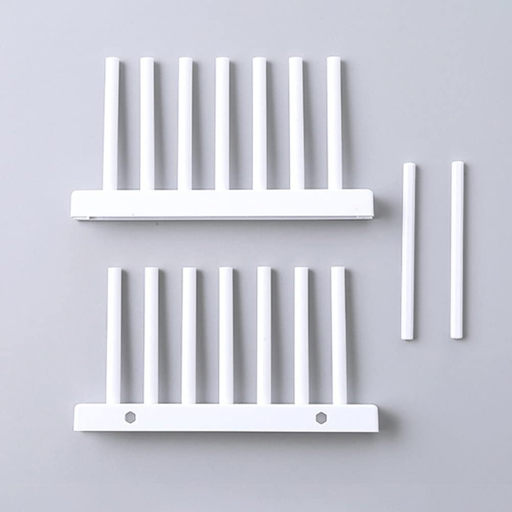 Dish Drying Rack Plastic Plates Drain Holder Kitchen Organizers Shelf for Pantry Drainer Supplies Home Organization Storage Tool