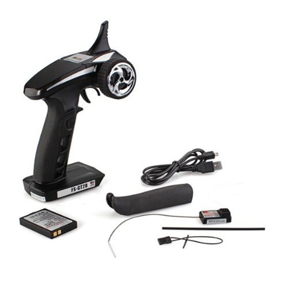 Flysky FS-GT2B 2.4G 3CH System Transmitter + Receiver for RC Car Boat: Default Title